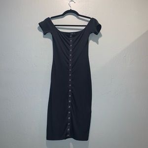 ‼️SOLD‼️ Button Down Body Con Dress